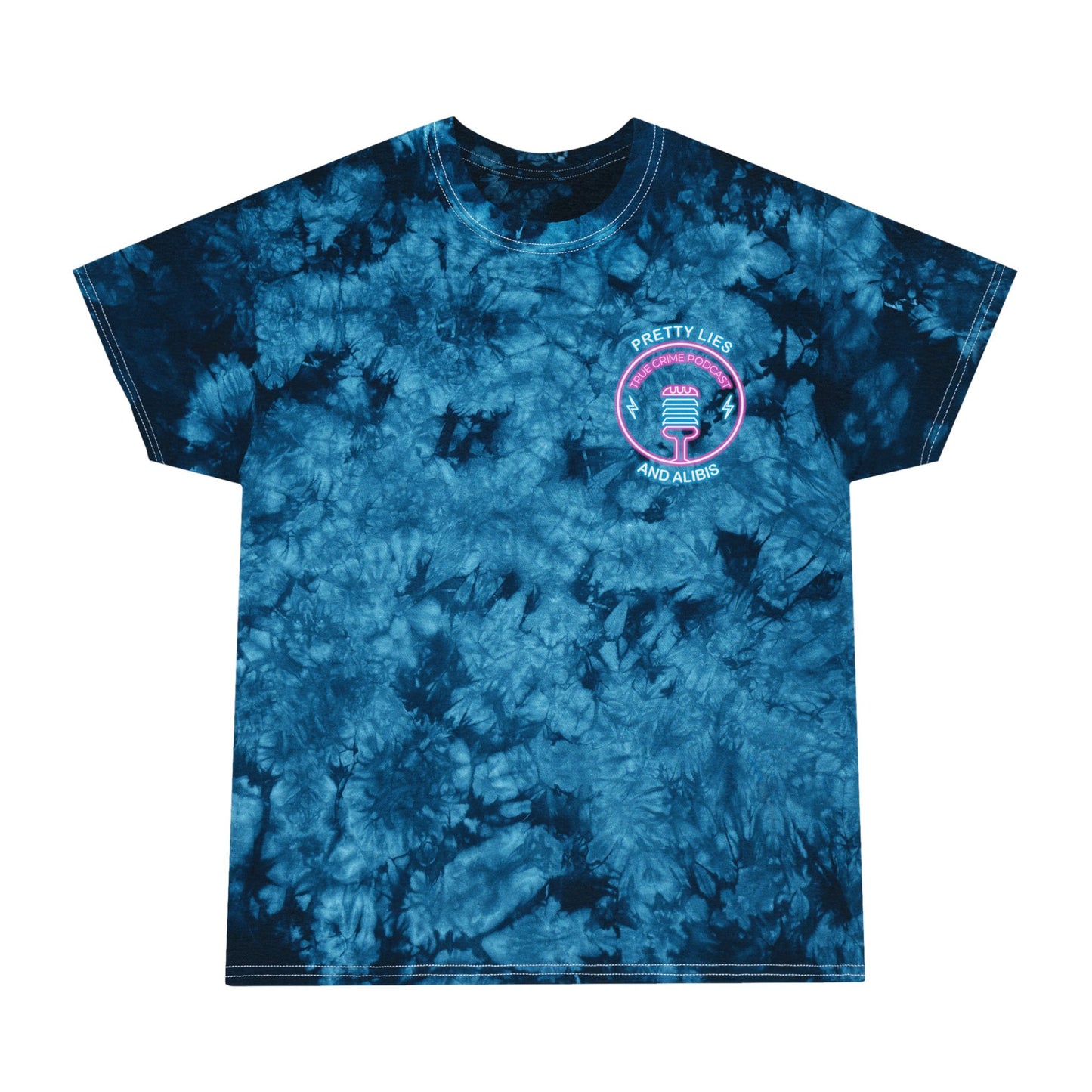 Tie-Dye Tee — Neon "Stack Chips Not Charges" Crime Con 26'