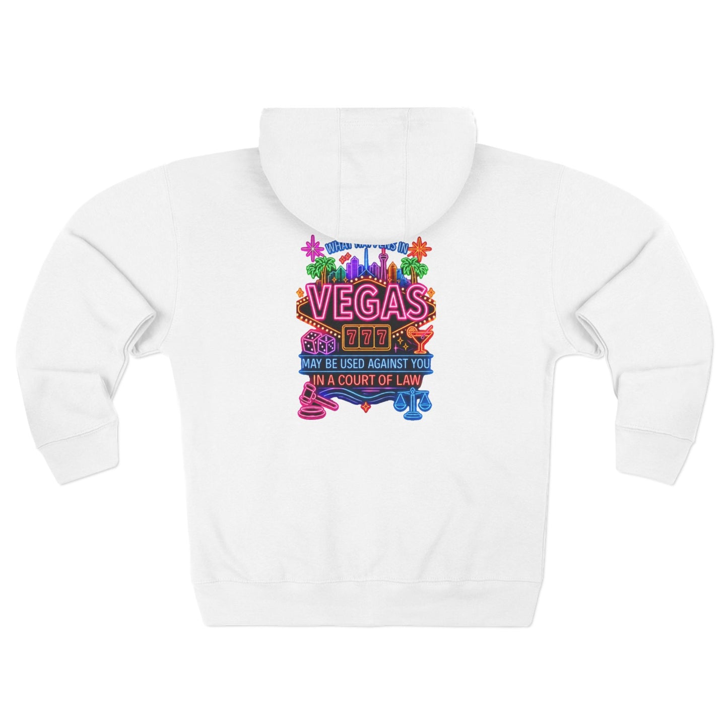 Vegas Zip Hoodie — "What Happens in Vegas" Crime Con 26' (For y'all who freeze)