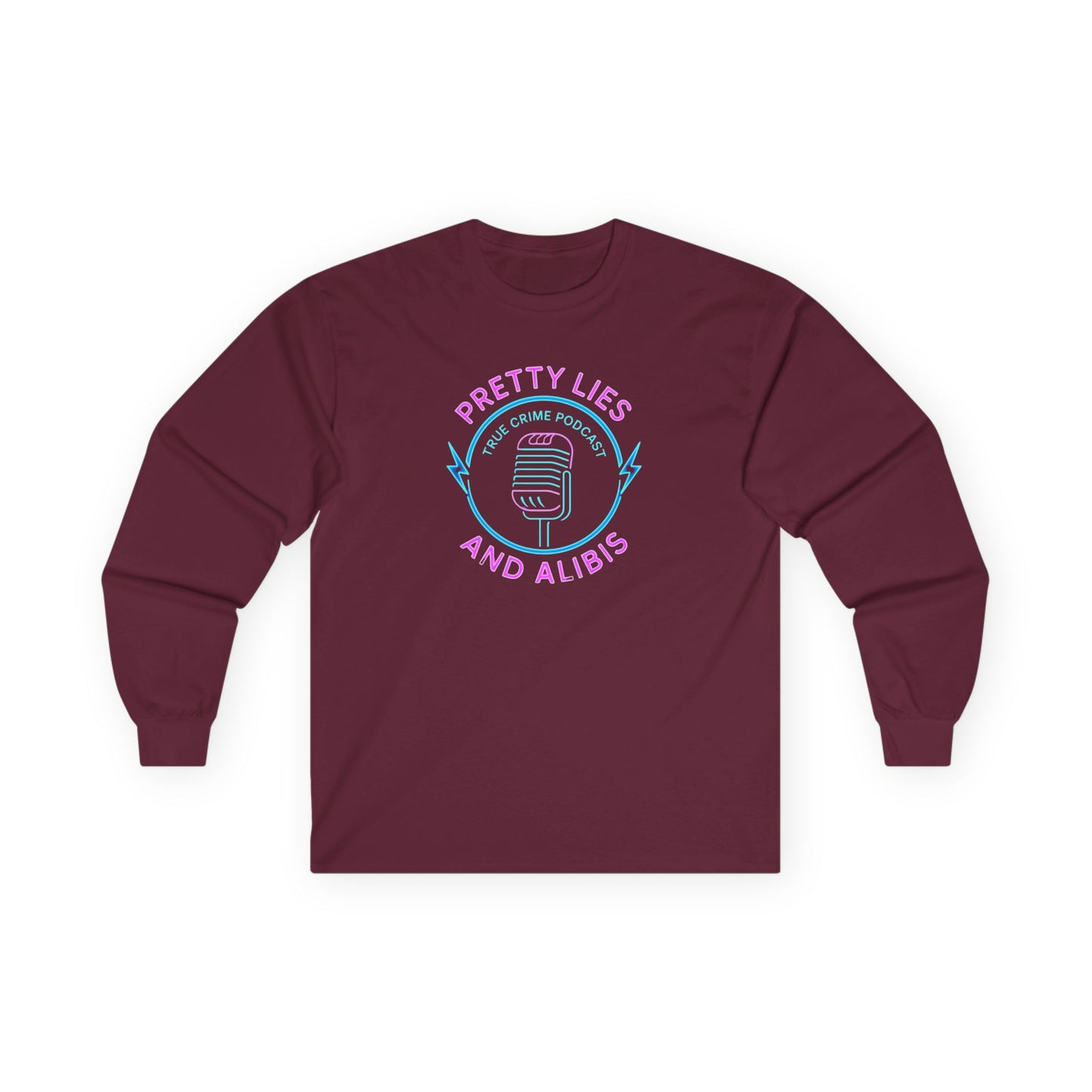 Unisex Long Sleeve Tee - 'Pretty Lies and Alibis', New 2025