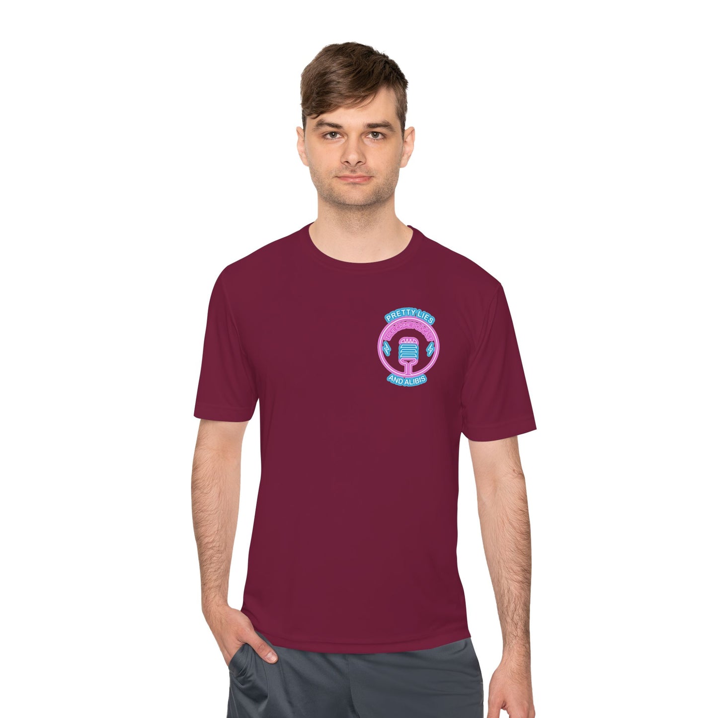 Moisture-Wicking Tee — "Stack Chips Not Charges" Crime Con 26'