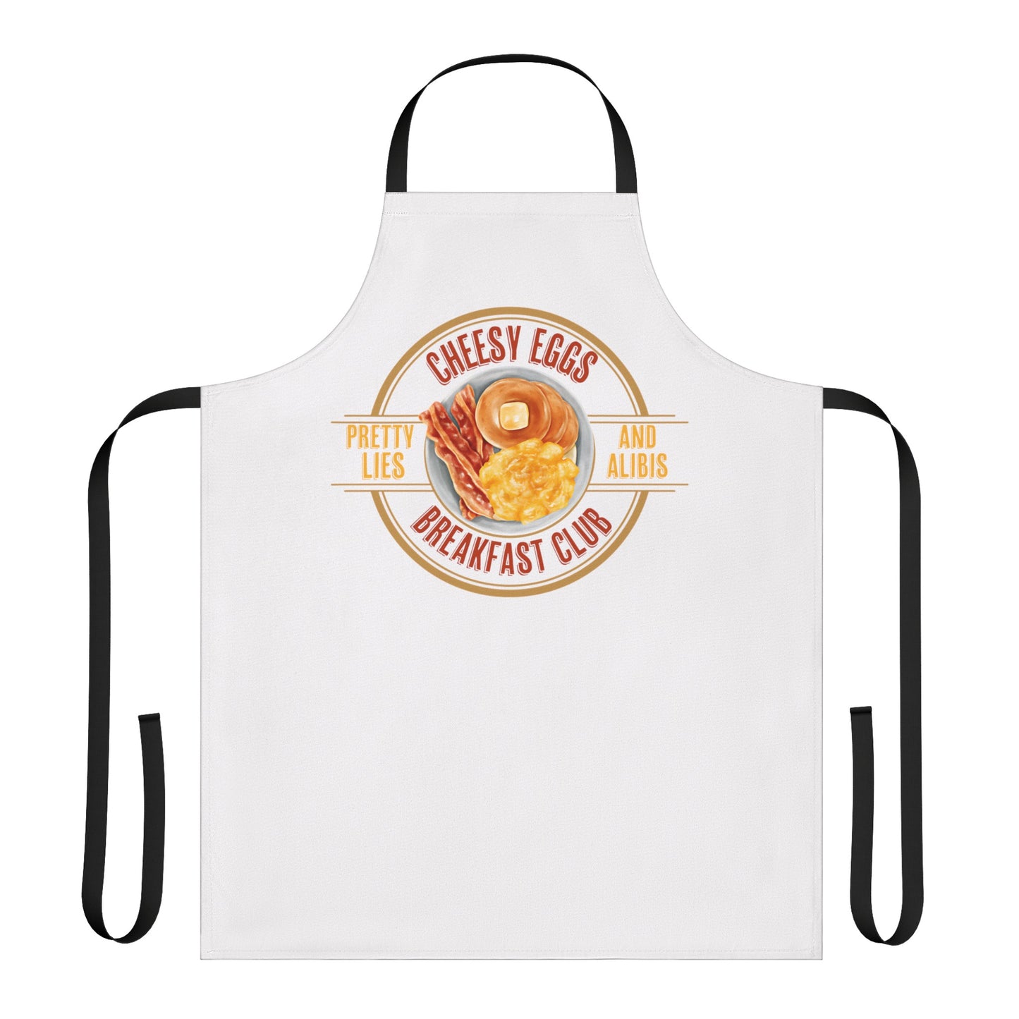 Cheesy Eggs Breakfast Club Apron, 5-Color Straps (AOP)