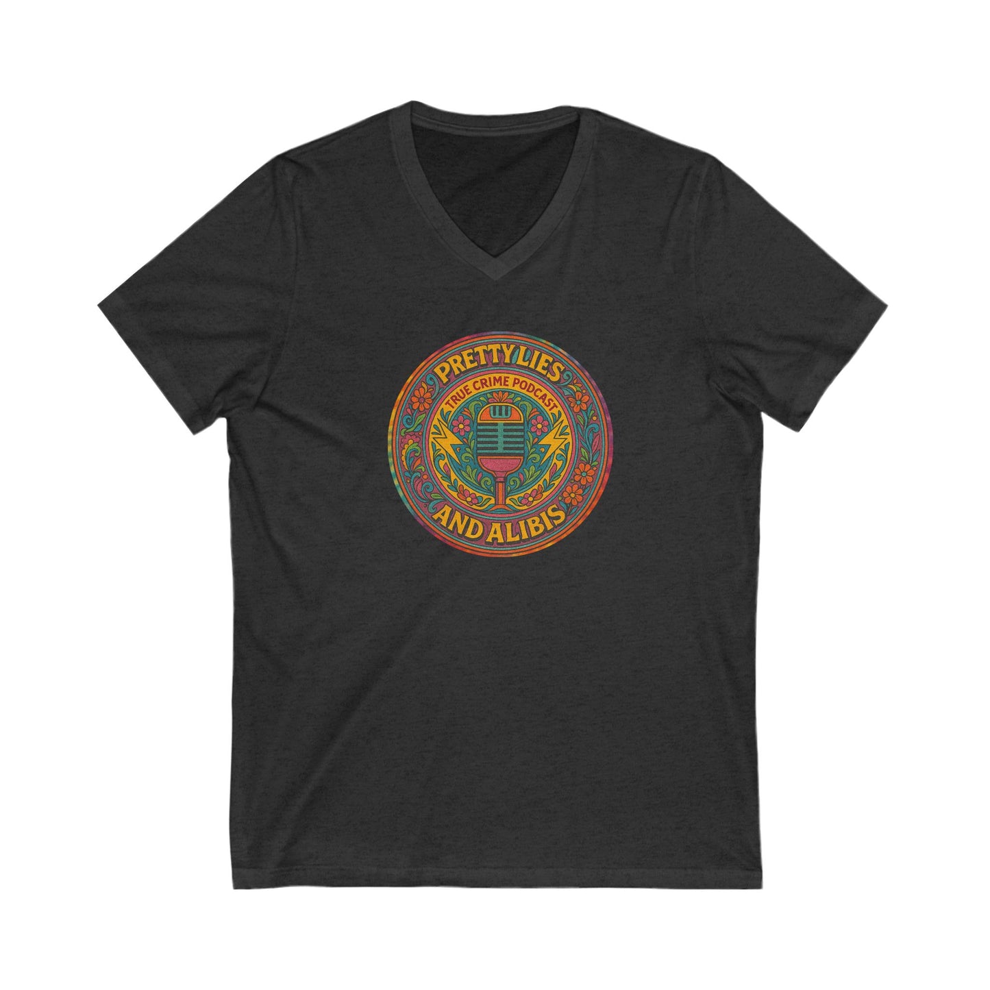 Pretty Lies & Alibis Hippie V-Neck Tee, NEW 2025