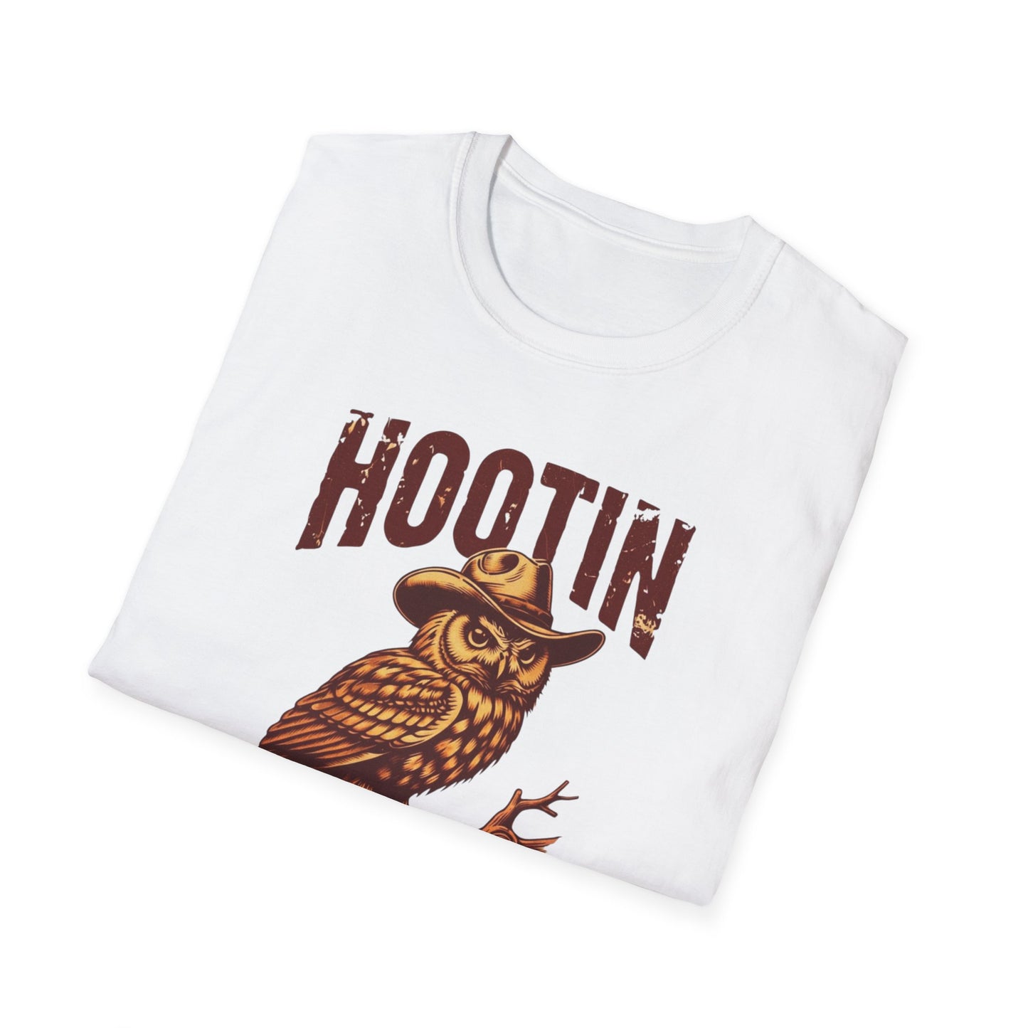 Hootin' Leads to Hollerin Owl T-Shirt — Vintage Graphic Tee NEW