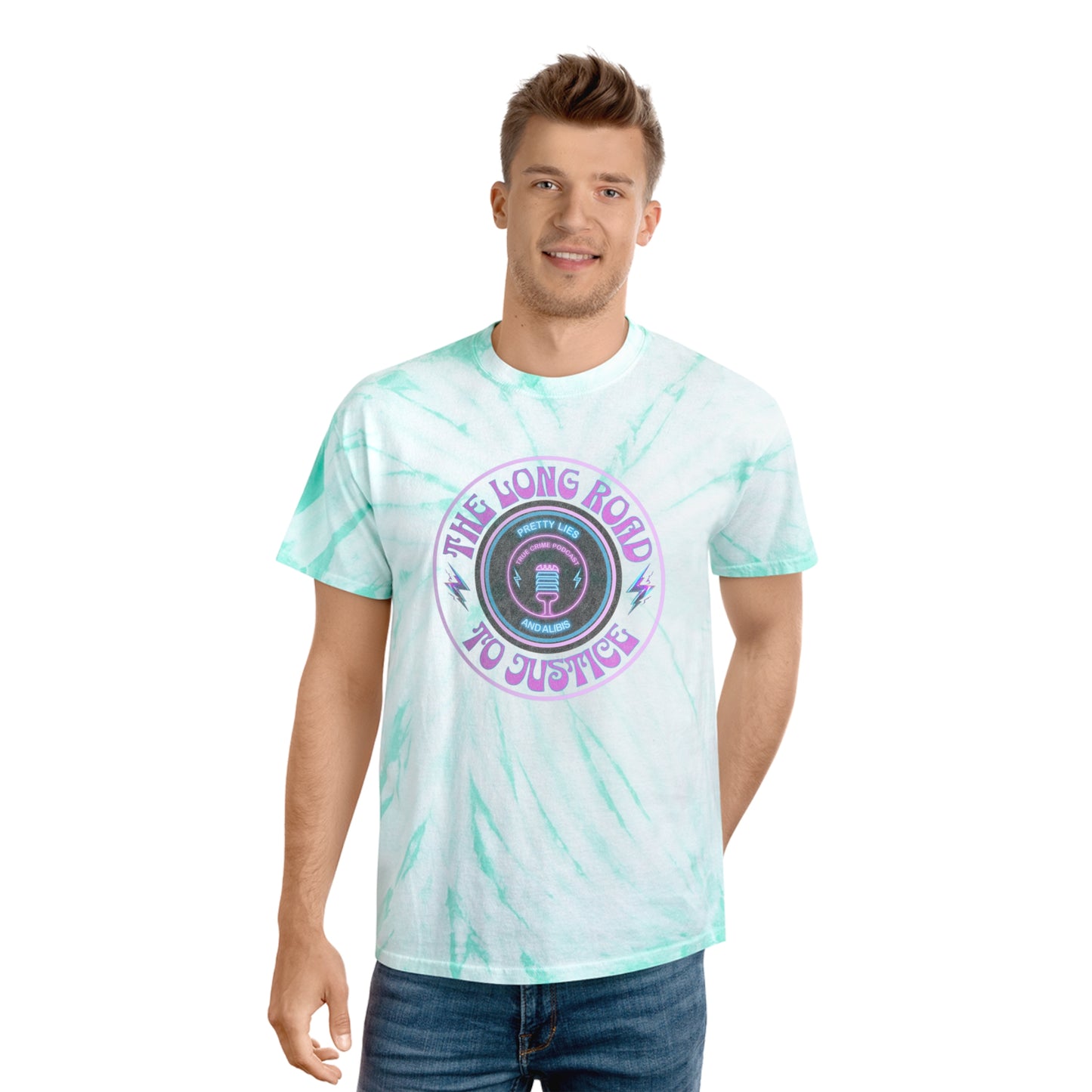 Long Road To Justice Tie-Dye Tee, Cyclone