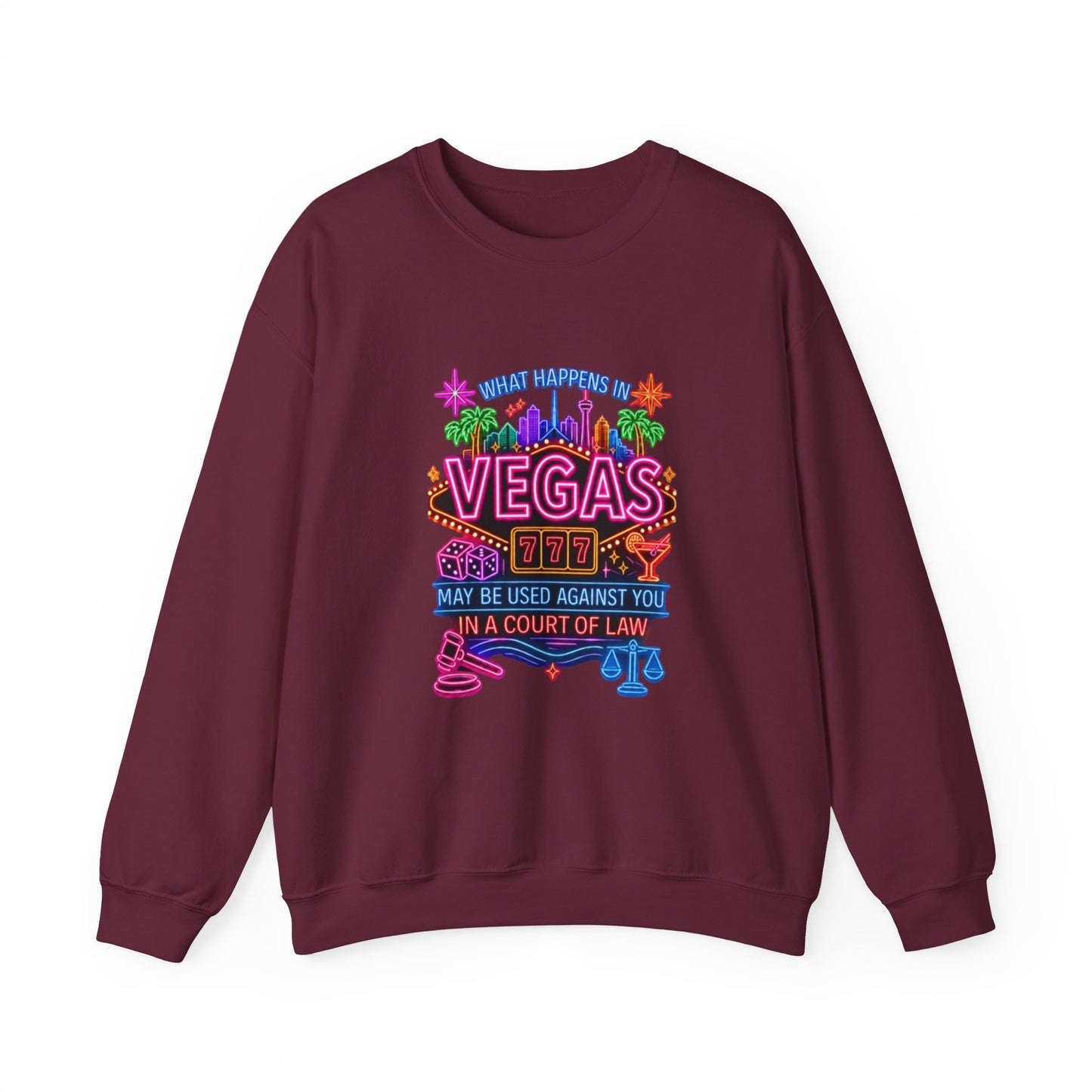 Graphic Sweatshirt – "What Happens in Vegas" (No Logo)
