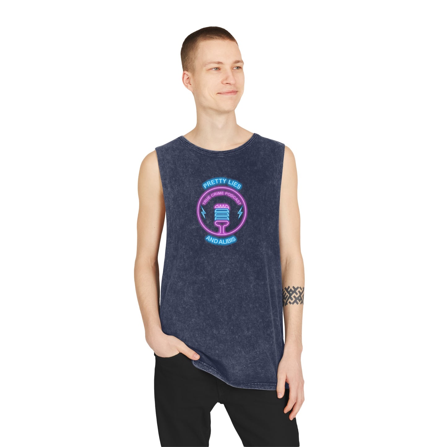 Logo Unisex Stonewash Tank Top