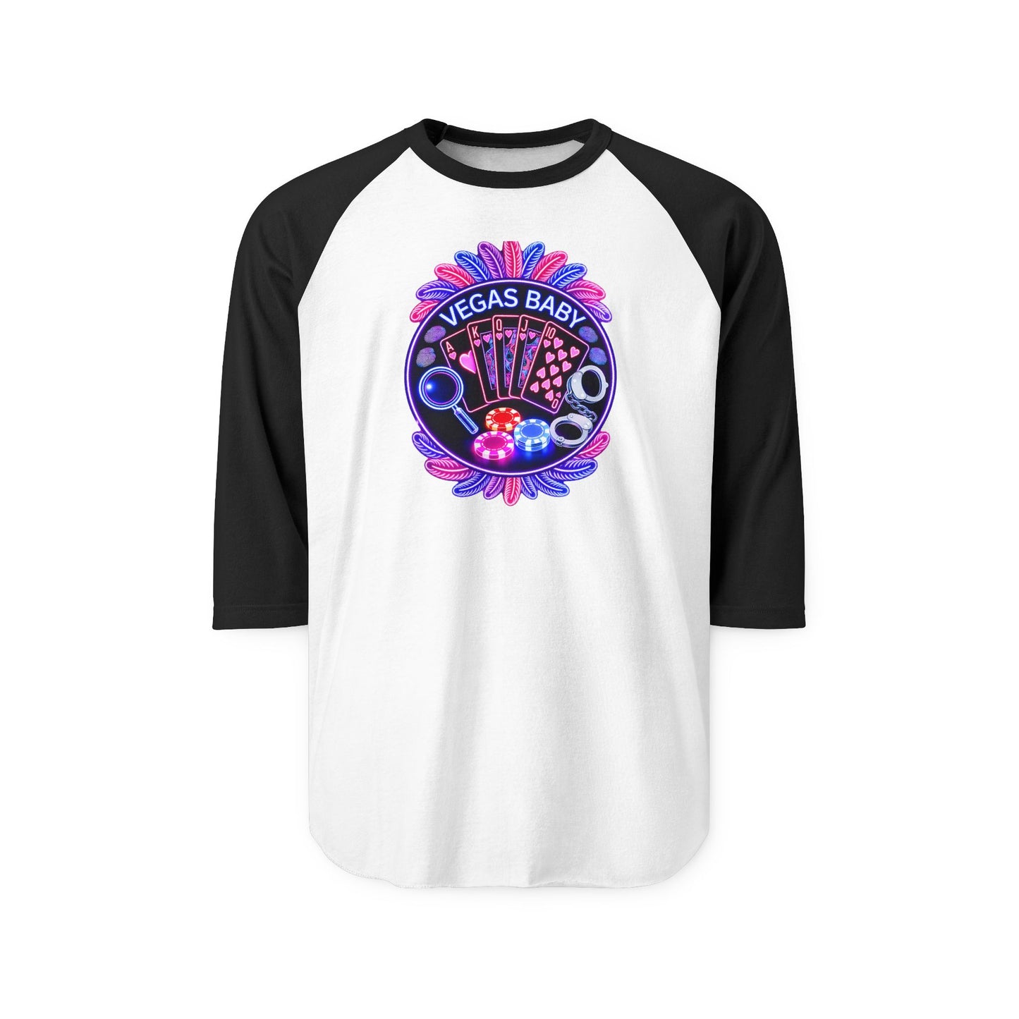 Vegas Baby Raglan Shirt - Crime Con 26'