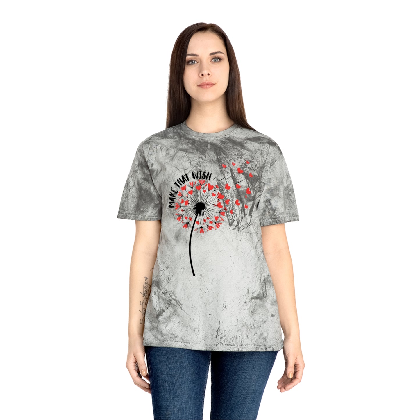 Dandelion 'Make That Wish' Tie-Dye Tee NEW FUN