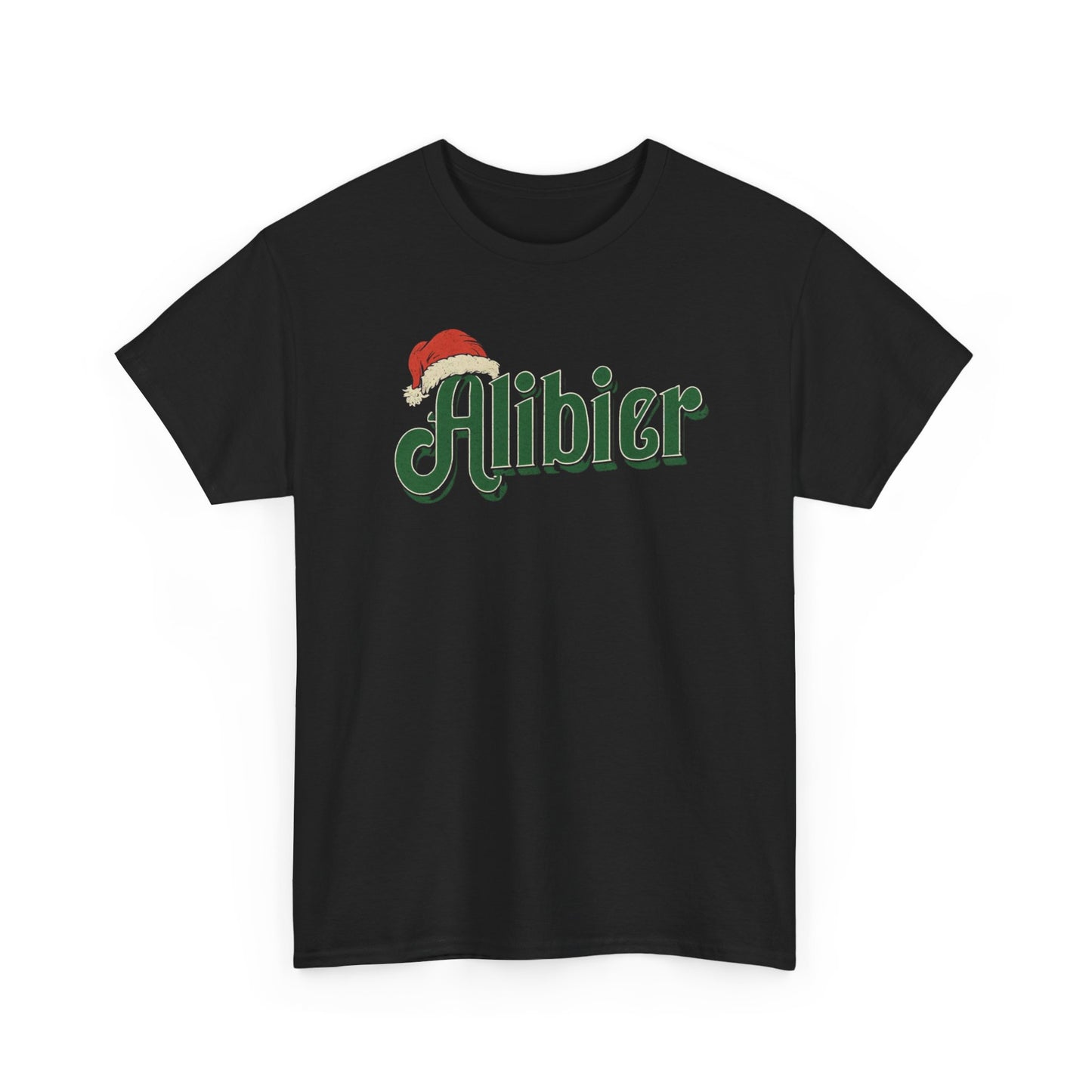 Alibier Unisex Heavy Cotton Tee - Retro Christmas Vibes Graphic Tee