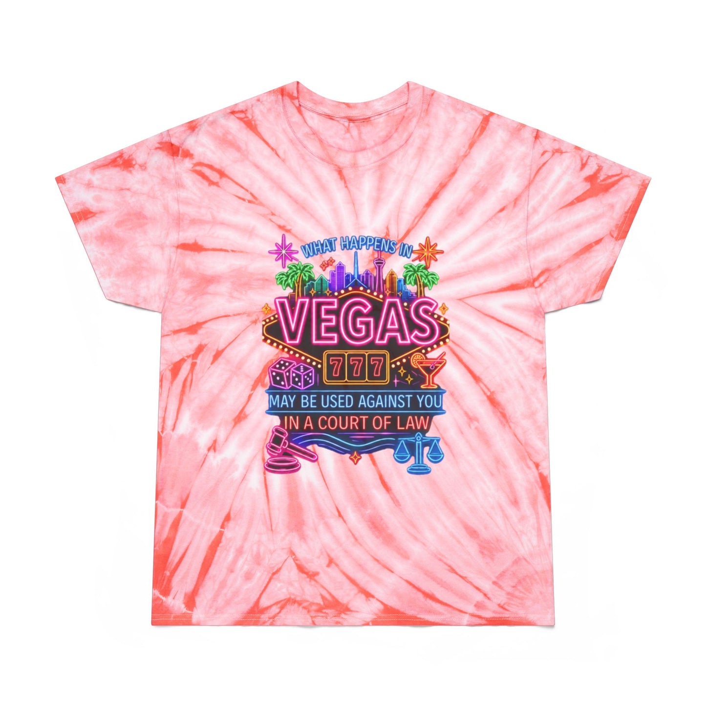 Cyclone Tie Dye Tee - "What Happens In Vegas" (No Logo)