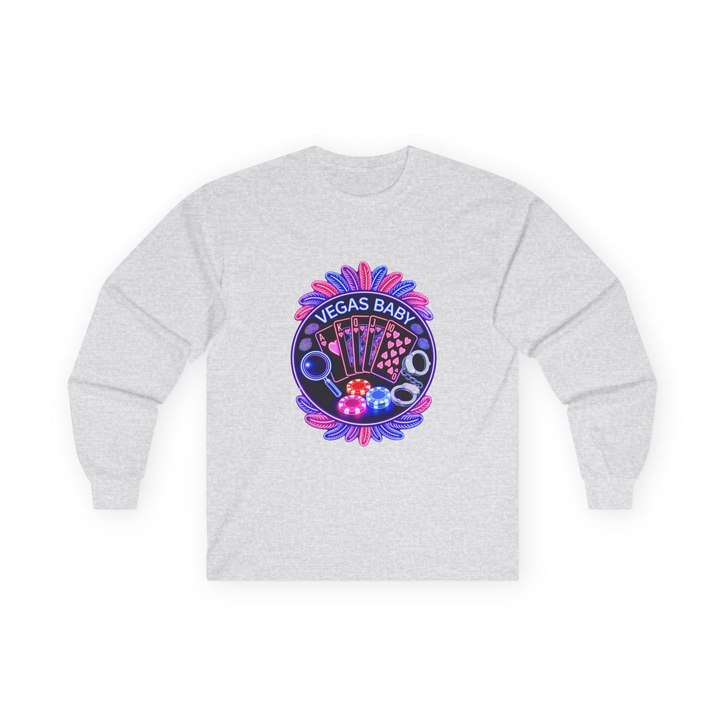 Vegas Baby Long Sleeve Tee — (No Logo)