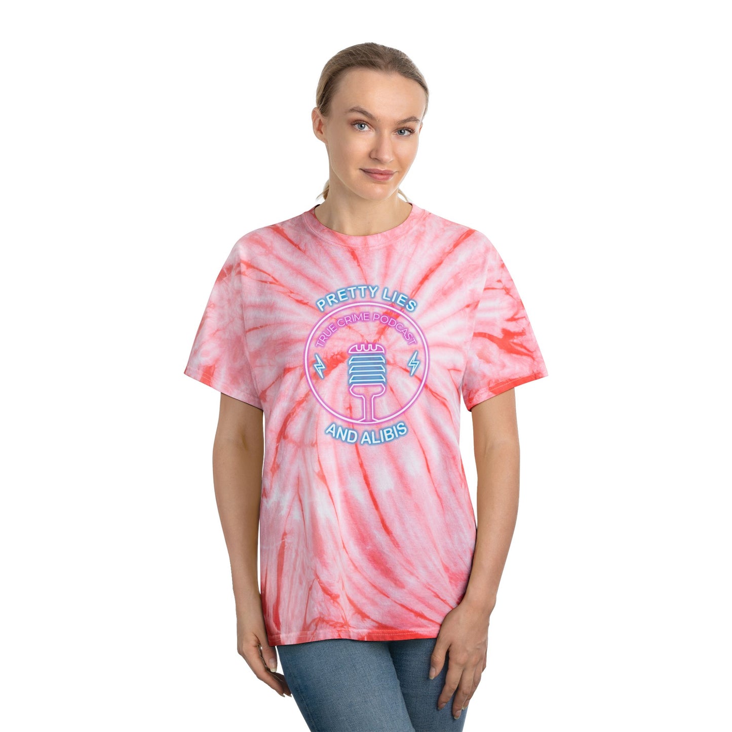 Retro Tie-Dye Tee – Pretty Lies & Alibis Cassette Tape NEW 2025