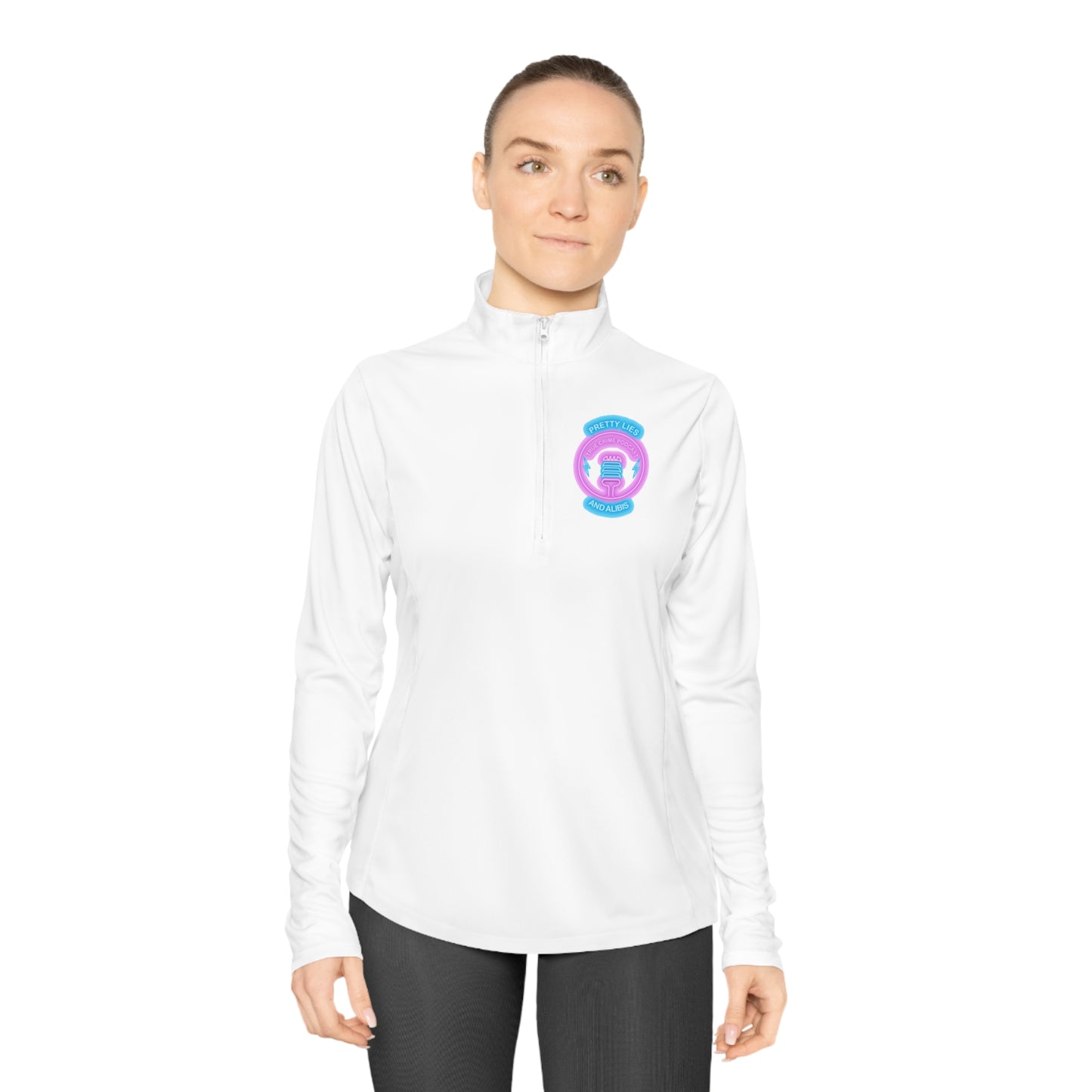 Logo Ladies Quarter-Zip Pullover