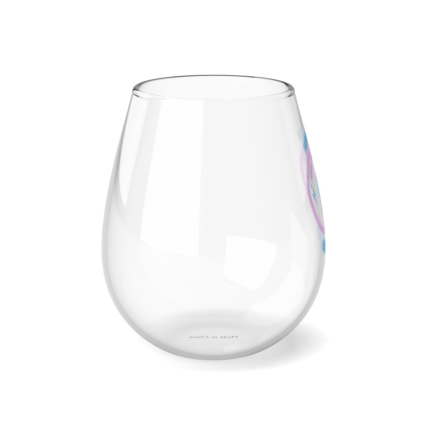 Logo Stemless Wine Glass, 11.75oz