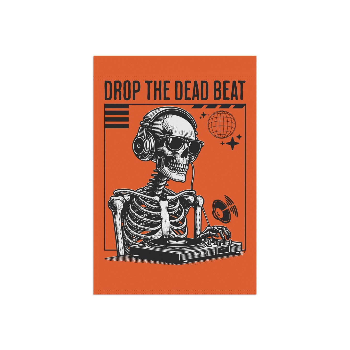 Halloween Drop The Dead Beat Garden & House Banner