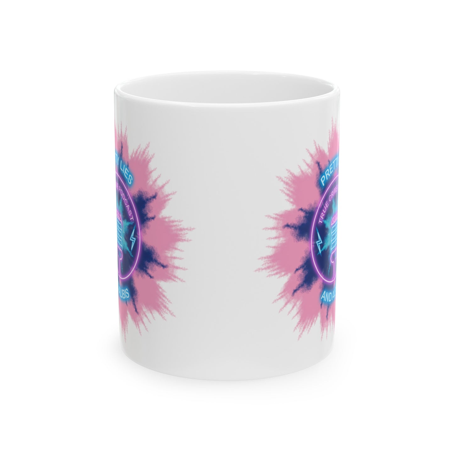 Faded Tie Dye Ceramic Mug, 11oz