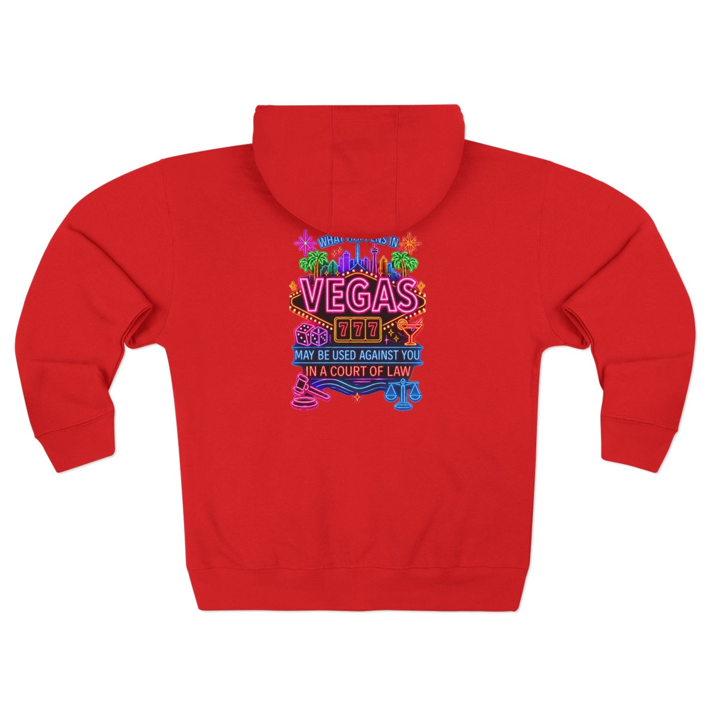 Vegas Zip Hoodie — "What Happens in Vegas" Crime Con 26' (For y'all who freeze)