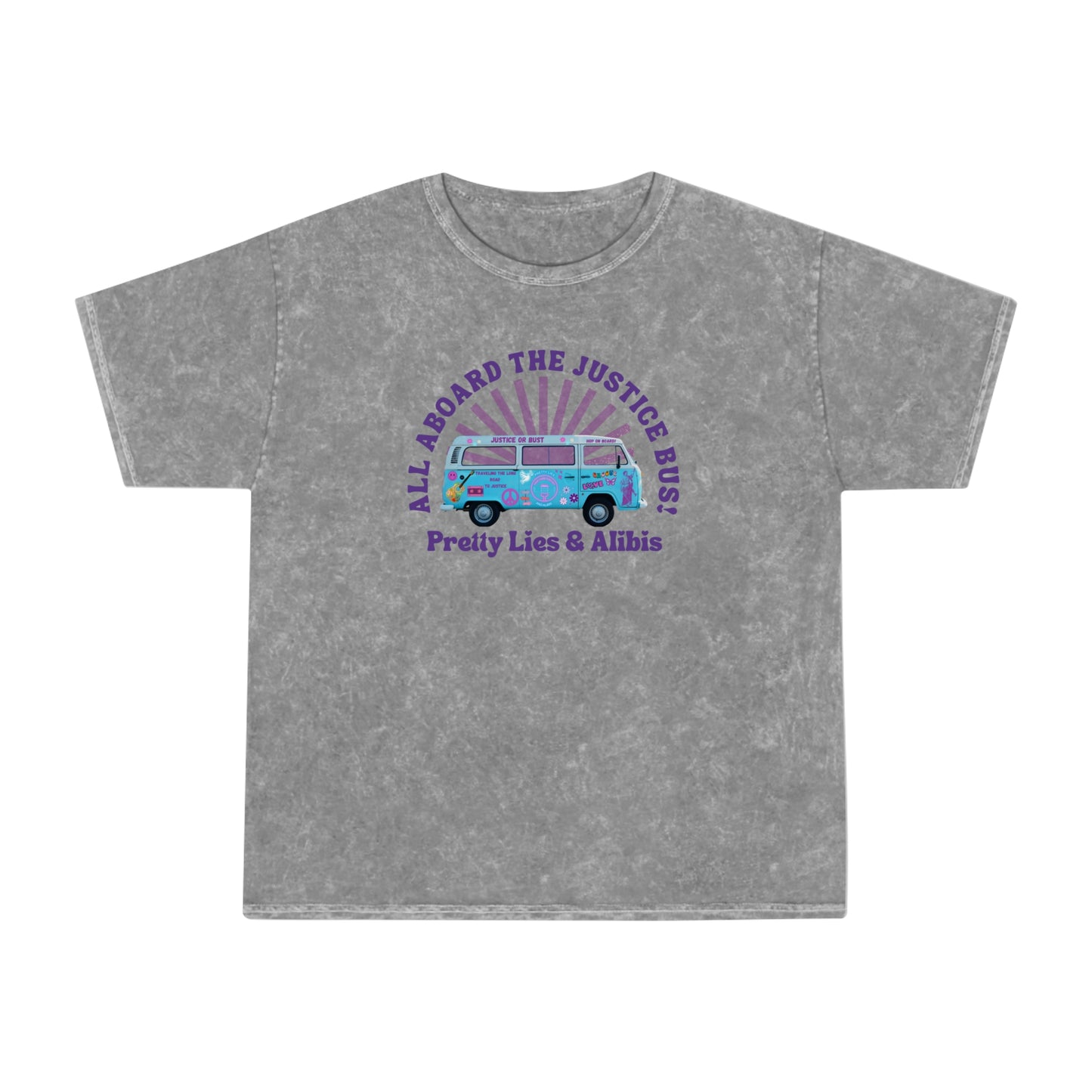 Justice Bus Unisex Mineral Wash T-Shirt