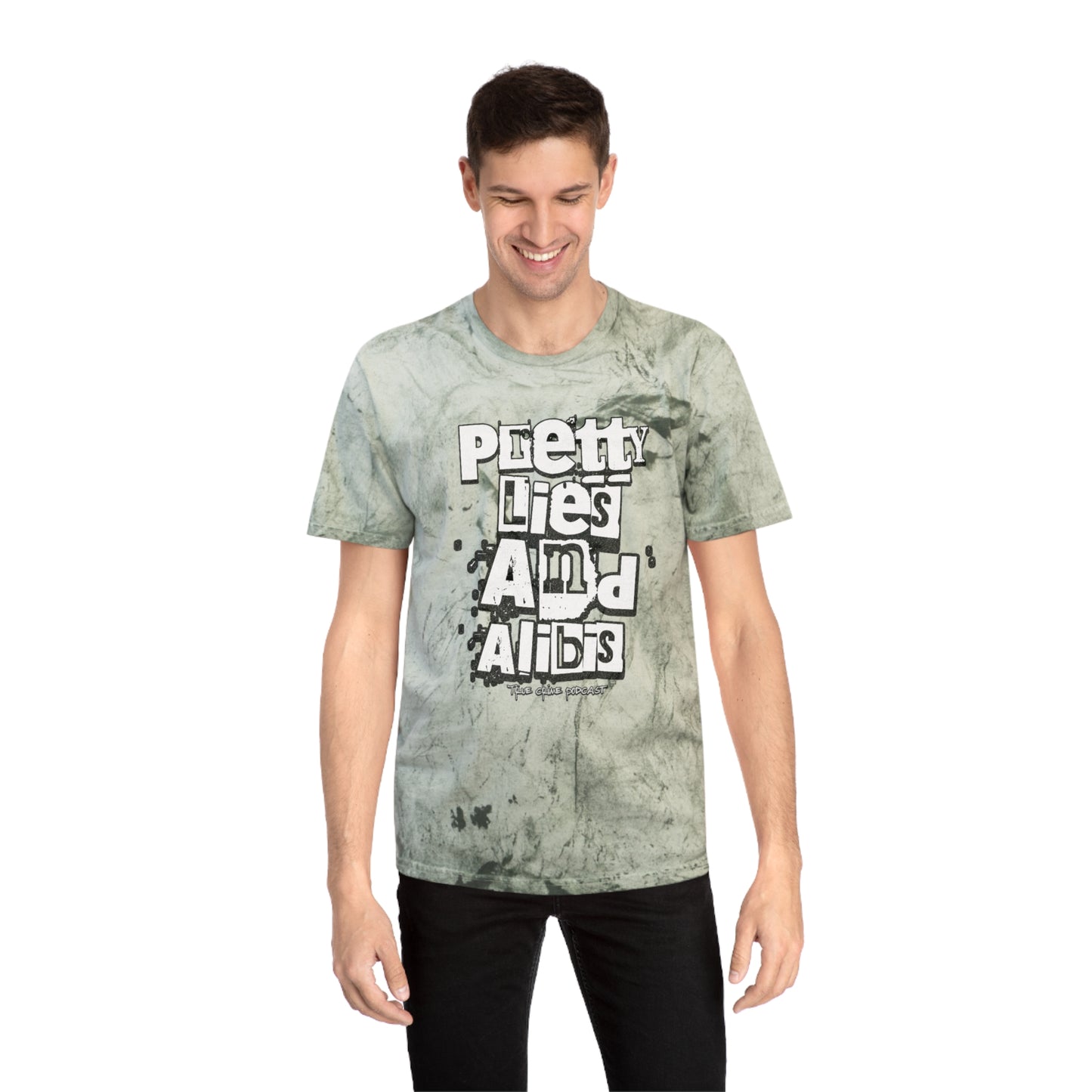 Pretty Lies Ransom Unisex Color Blast T-Shirt - "Pretty Lies and Alibis" Graphic Tee