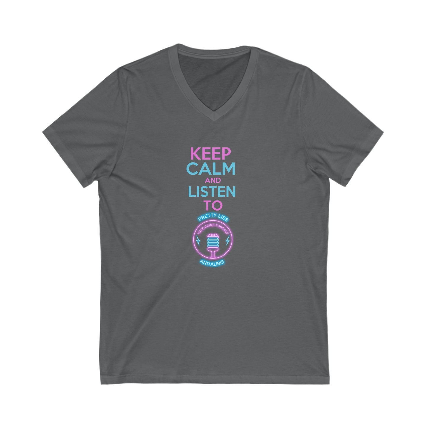 Keep Calm Unisex Jersey Short Sleeve V-Neck Tee