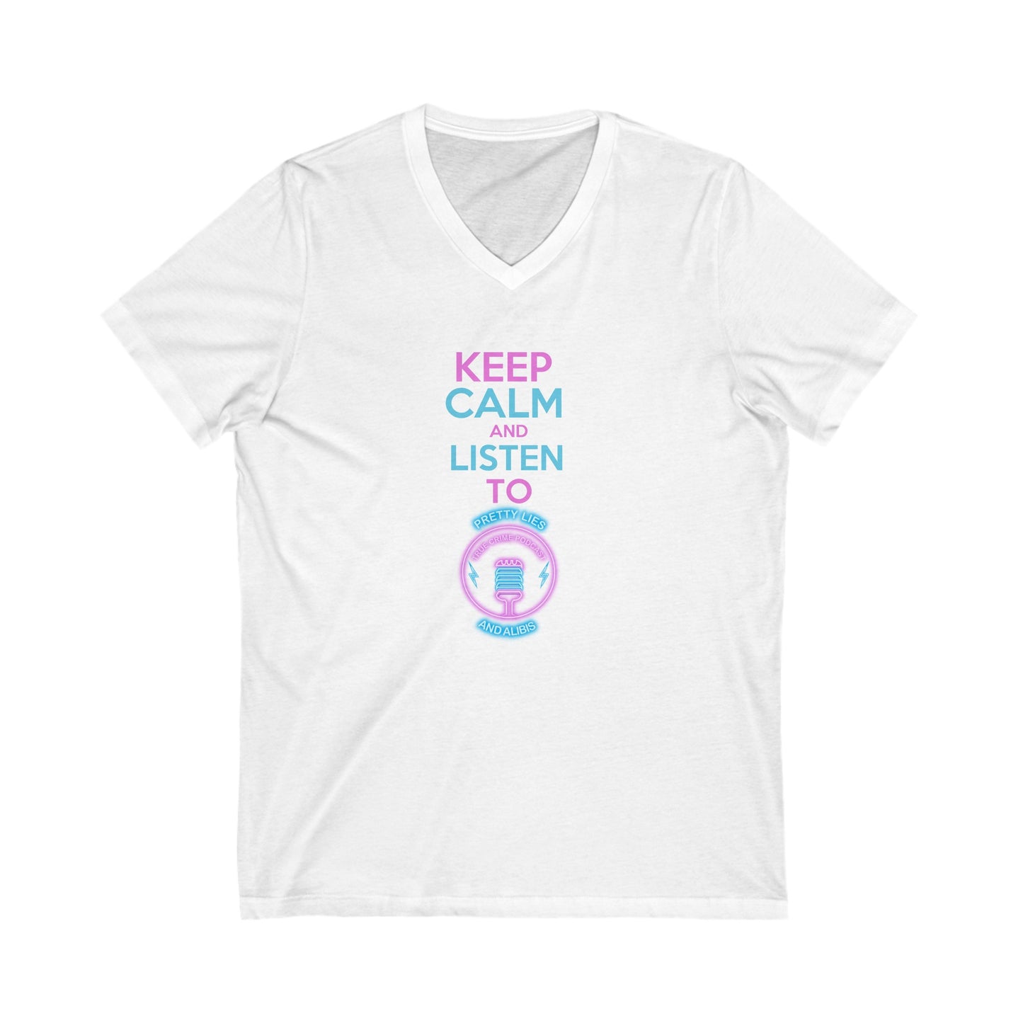 Keep Calm Unisex Jersey Short Sleeve V-Neck Tee