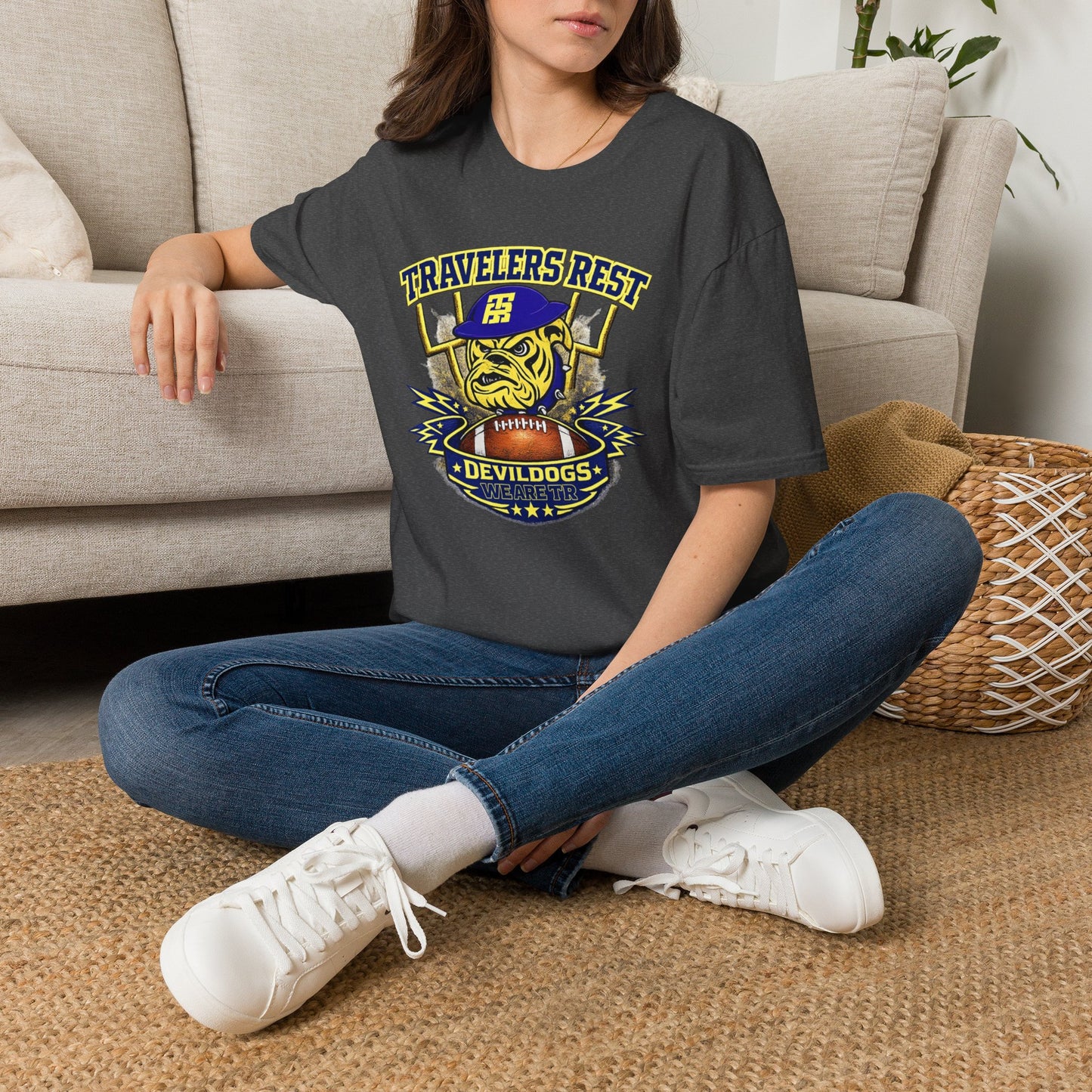 Travelers Rest Devildogs T-Shirt — TRhs Football Tee