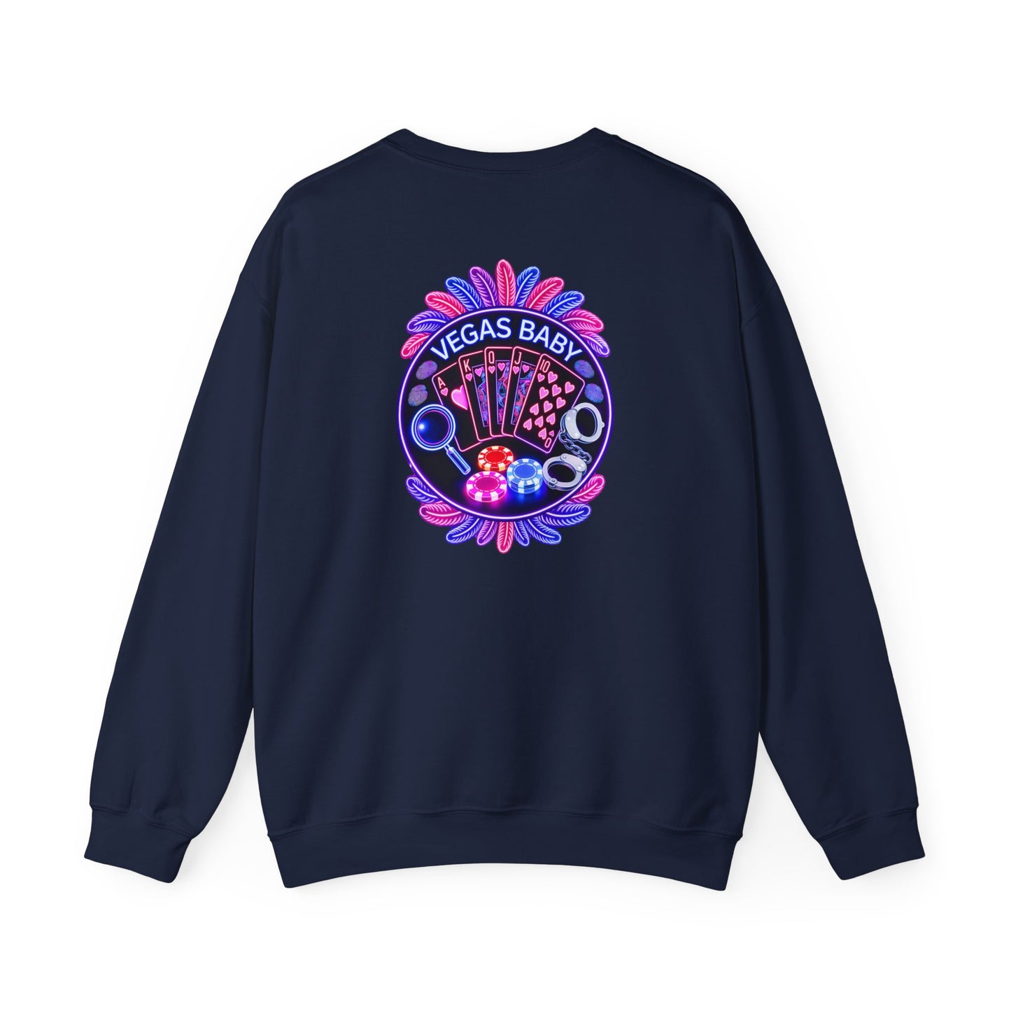 Vegas Baby Crewneck Sweatshirt — Crime Con 26'