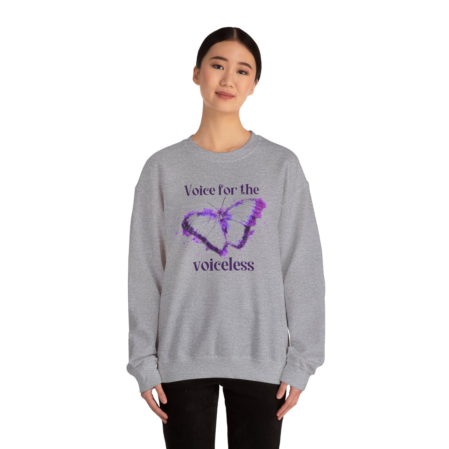 Voice For The Voiceless Unisex Heavy Blend™ Crewneck Sweatshirt