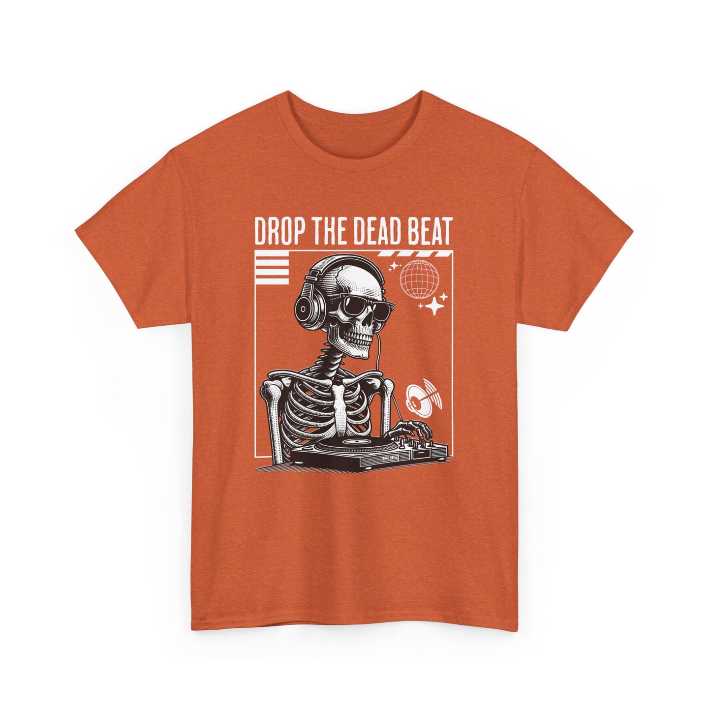 Halloween Drop The Dead Beat Unisex Heavy Cotton Tee