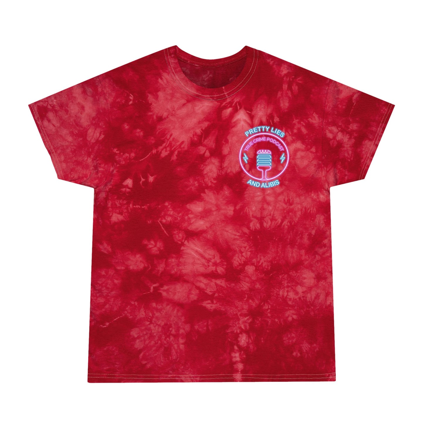 Tie-Dye Tee — Neon "Stack Chips Not Charges" Crime Con 26'