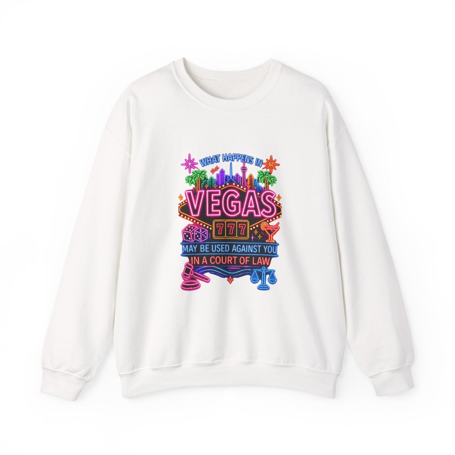 Graphic Sweatshirt – "What Happens in Vegas" (No Logo)