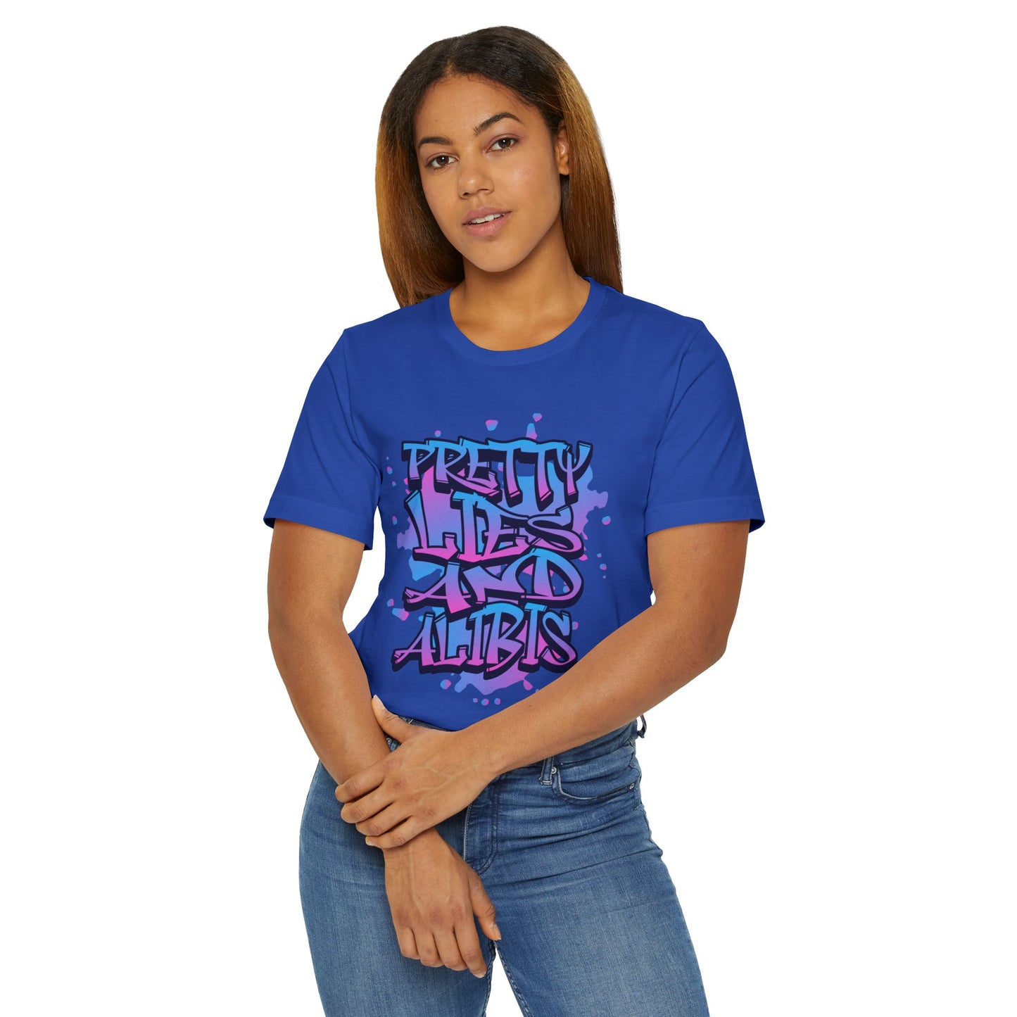 Pretty Lies Retro Unisex Jersey T-Shirt