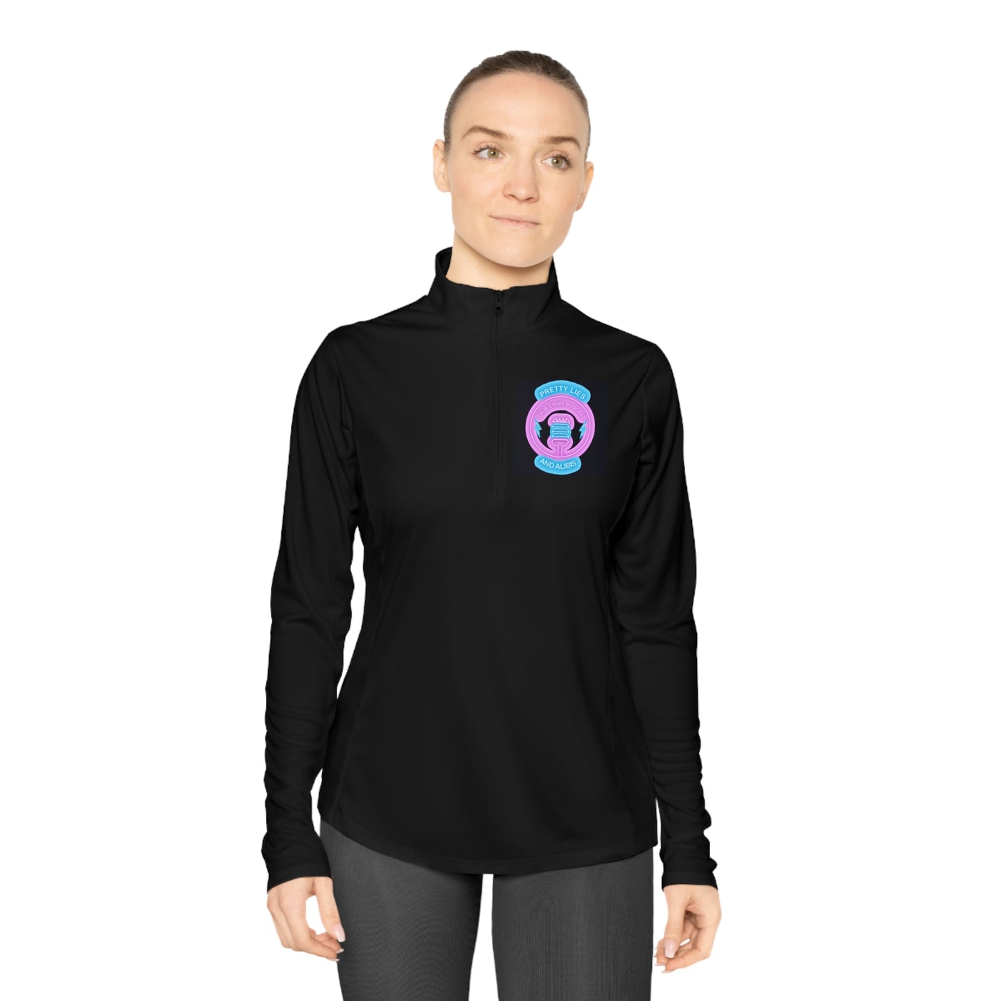 Logo Ladies Quarter-Zip Pullover