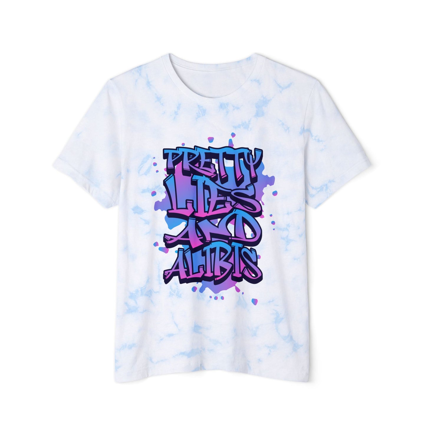 Pretty Lies Retro Unisex FWD Fashion Tie-Dyed T-Shirt