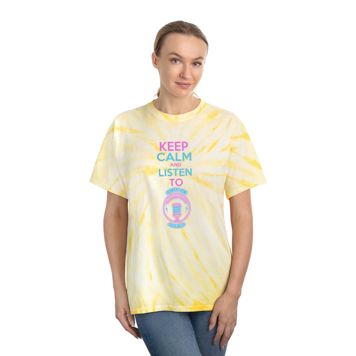 Keep Calm Tie-Dye Tee, Cyclone