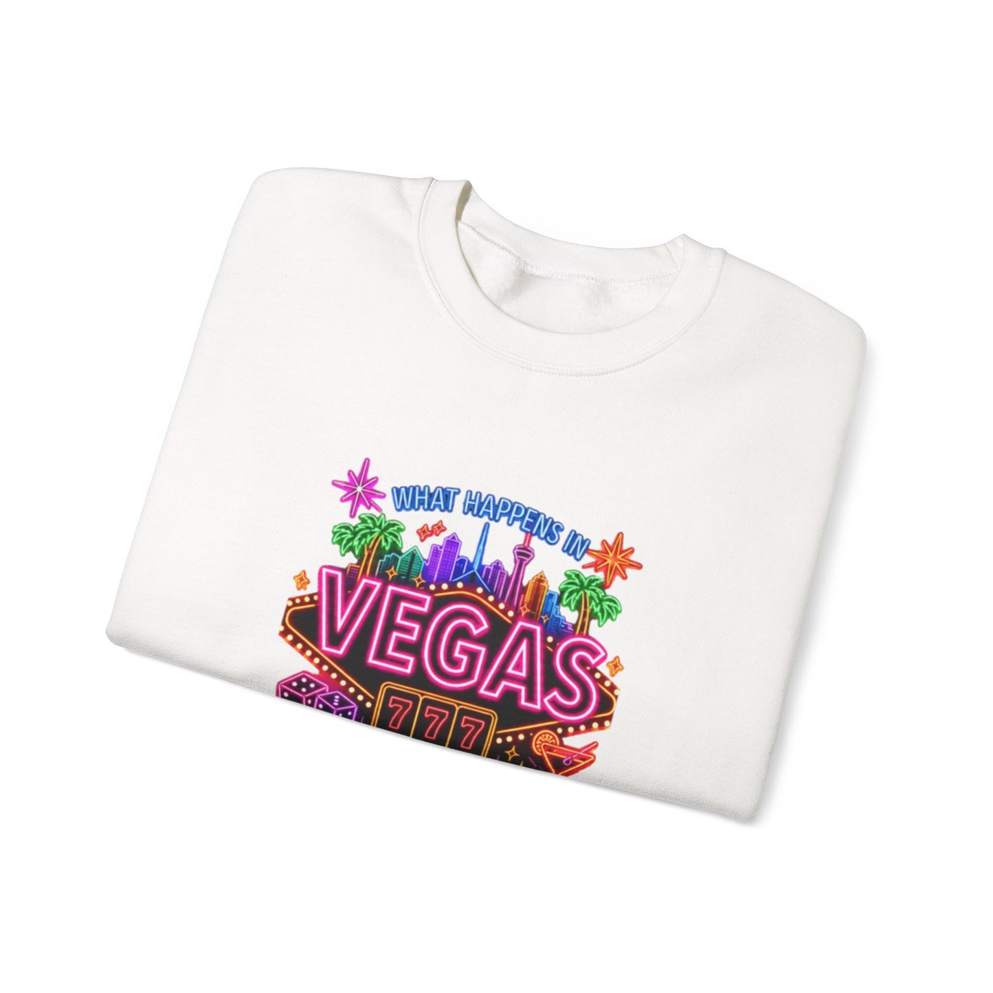 Graphic Sweatshirt – "What Happens in Vegas" (No Logo)