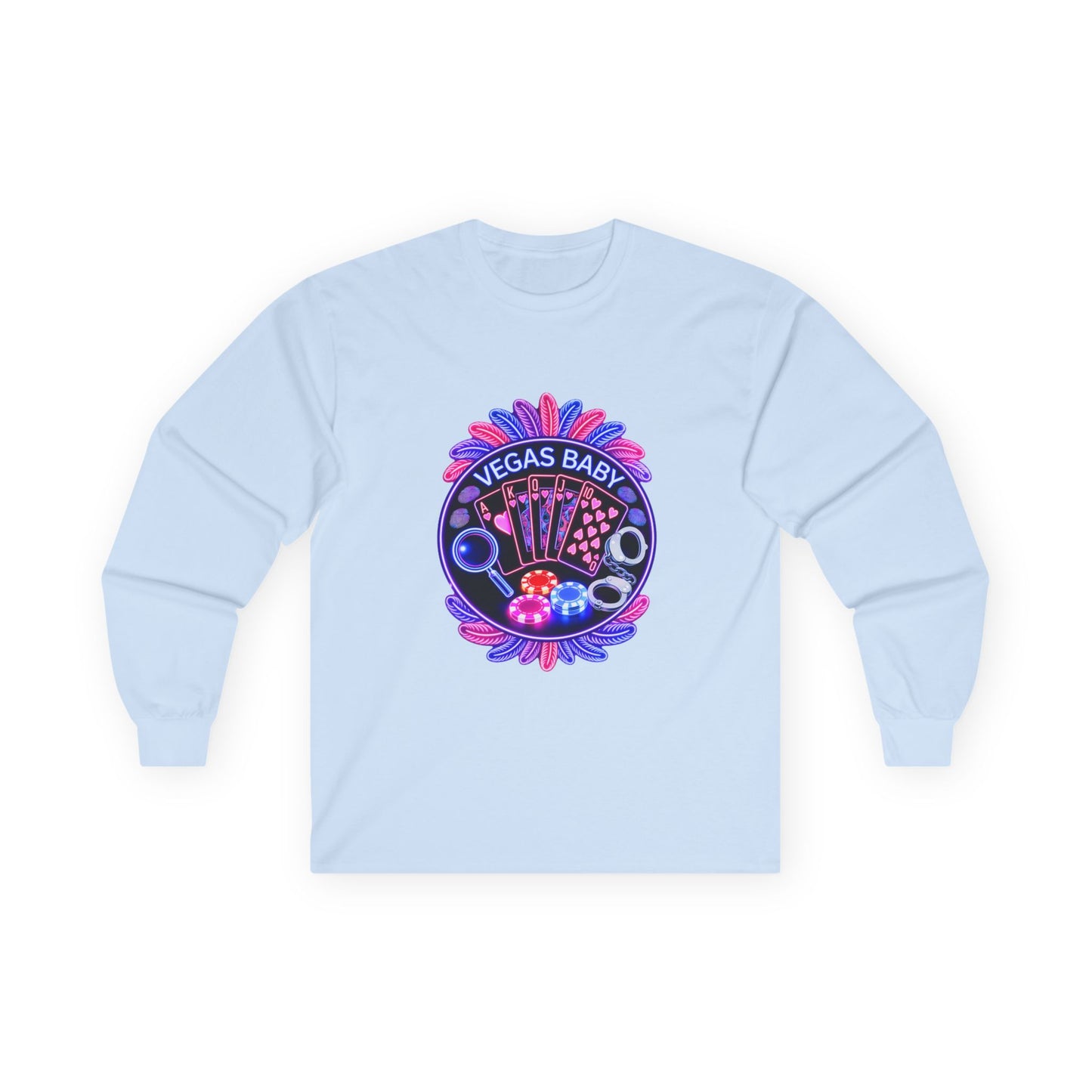 Vegas Baby Long Sleeve Tee — (No Logo)