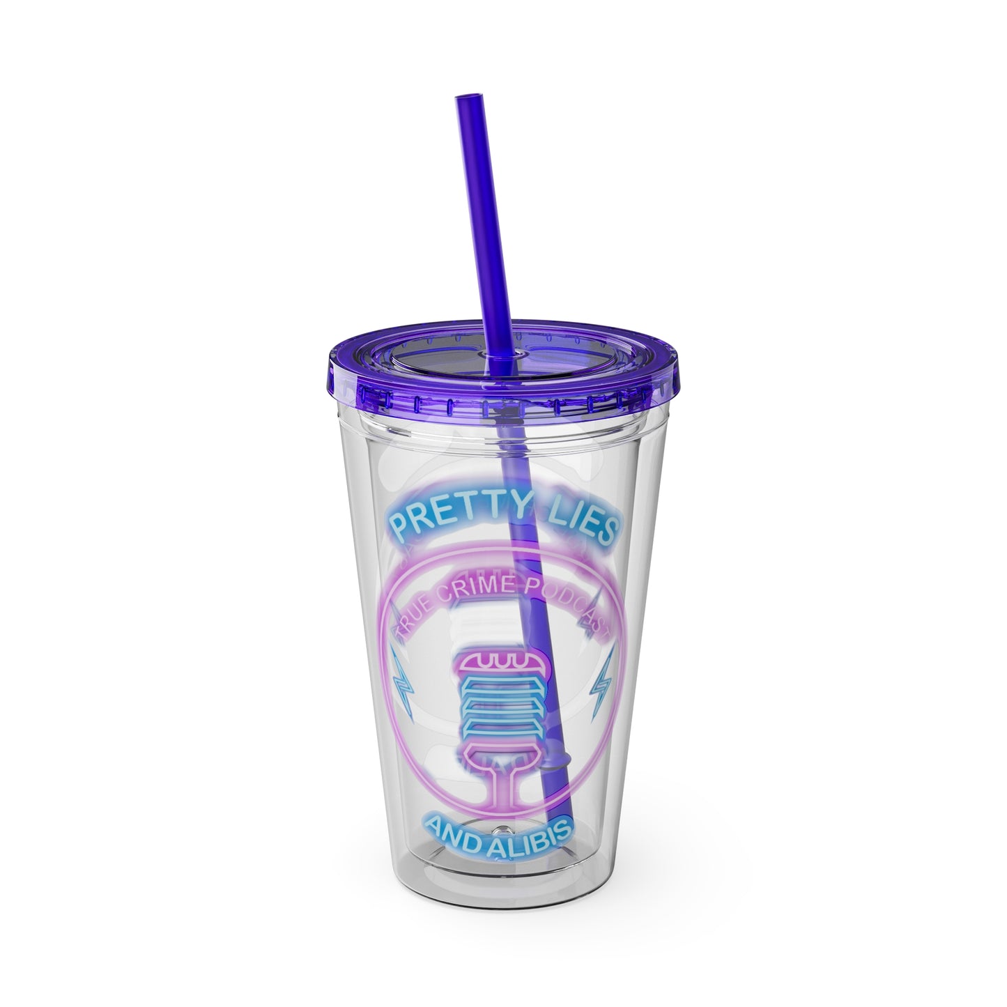 Logo Sunsplash Tumbler with Straw, 16oz