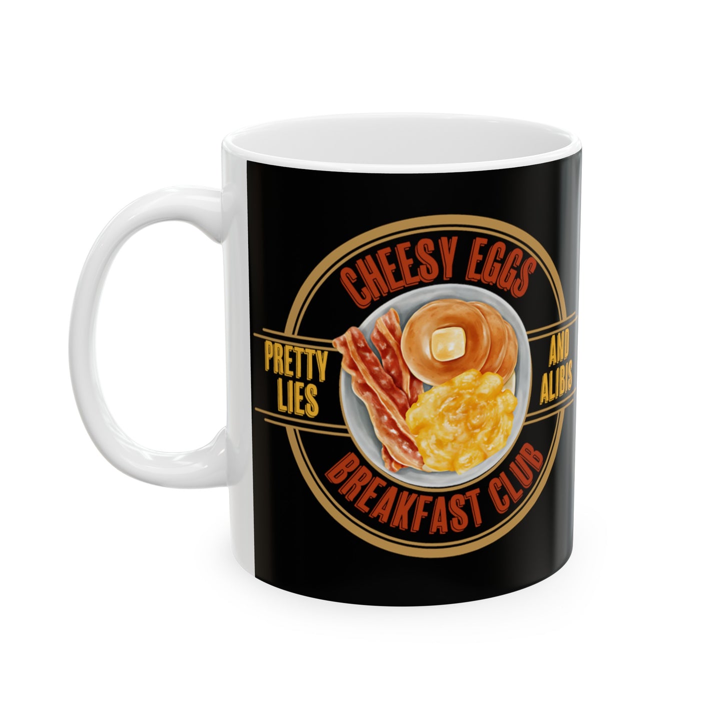 Cheesy Eggs Breakfast Club Ceramic Mug, 11oz