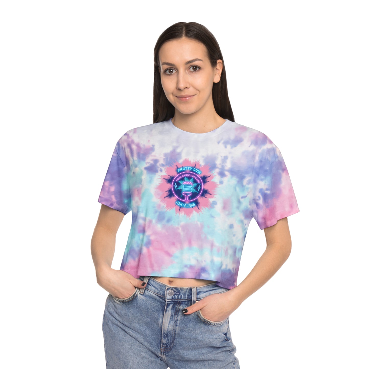 Faded Tie Dye Women's Tie-Dye Crop Tee