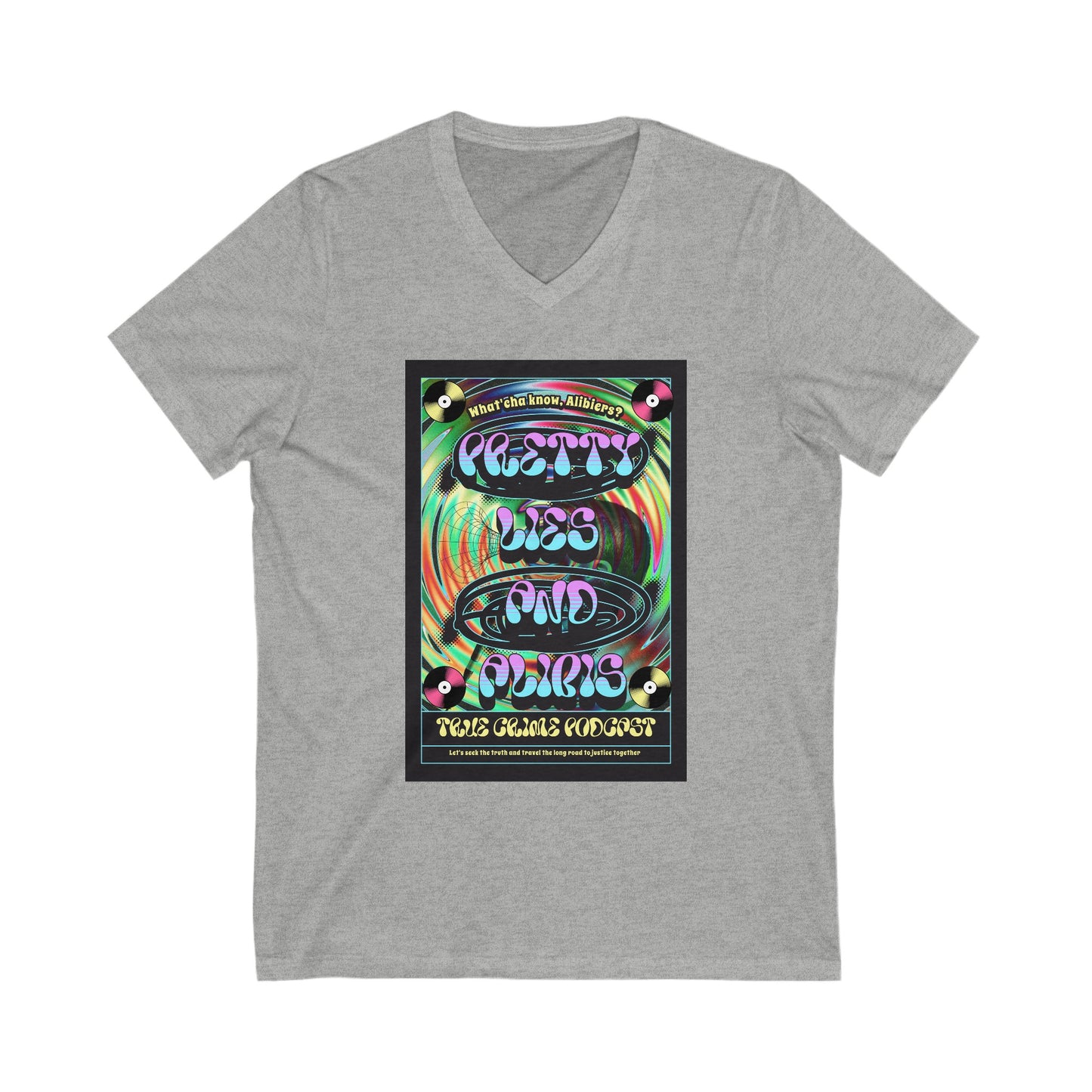 Hippie Unisex Jersey Short Sleeve V-Neck Tee