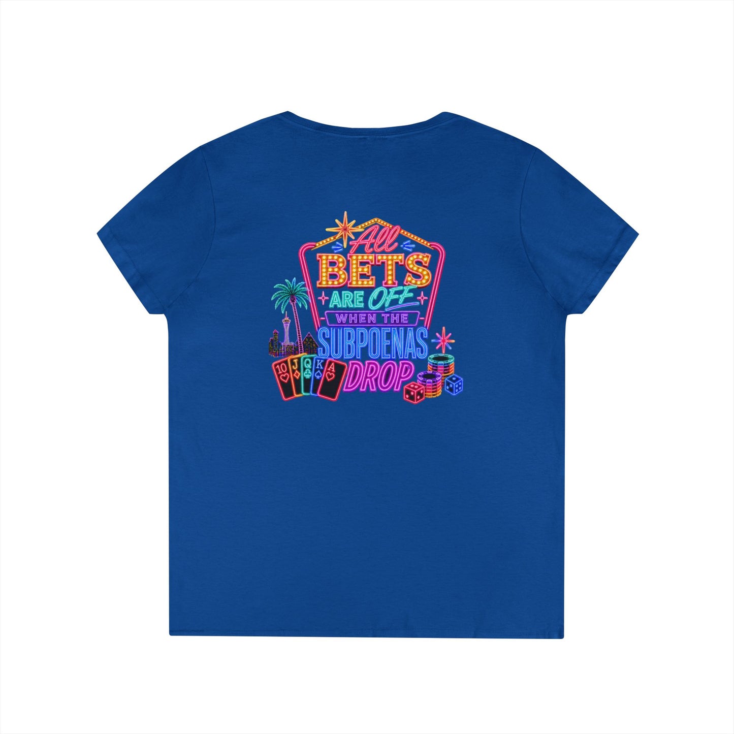 Bets Off ' V-Neck T-Shirt Crime Con 26'