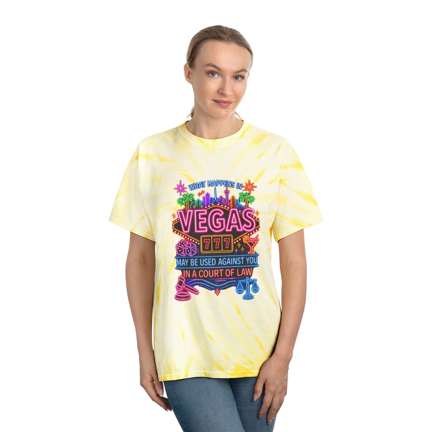 Cyclone Tie Dye Tee - "What Happens In Vegas" (No Logo)