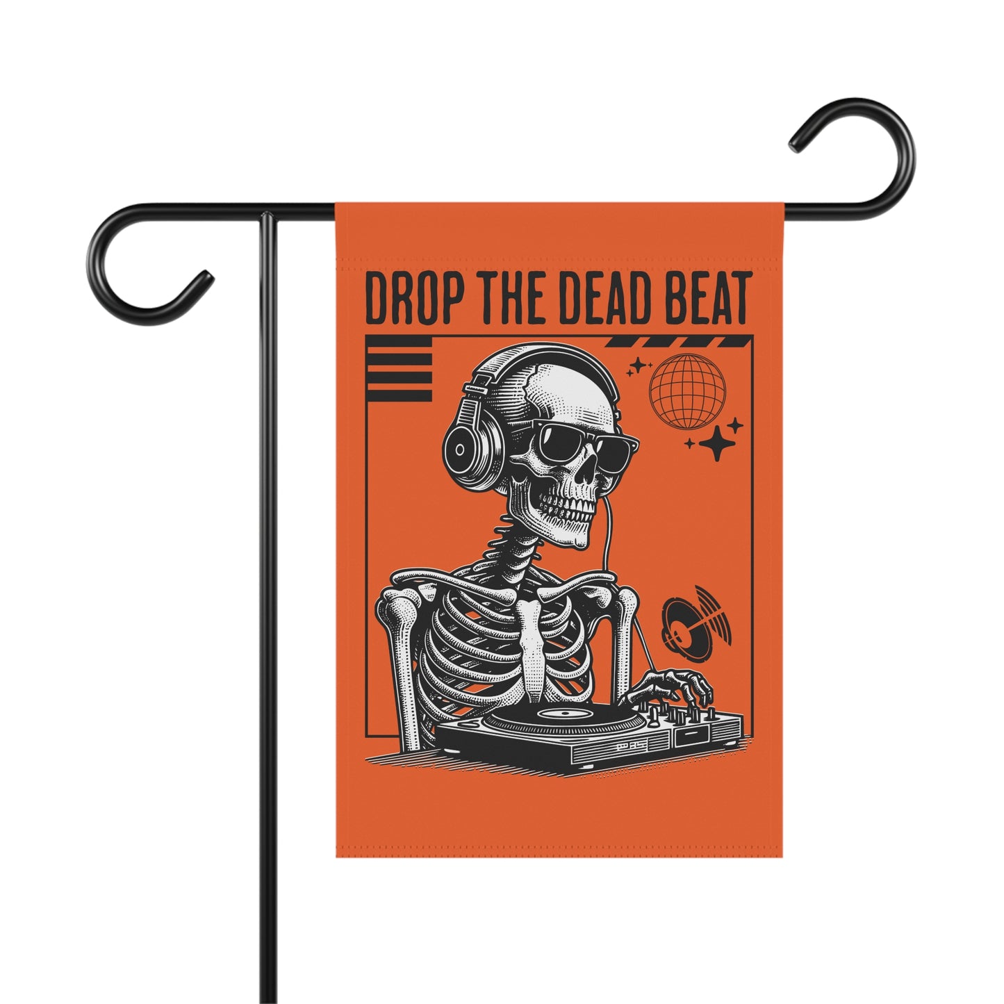 Halloween Drop The Dead Beat Garden & House Banner