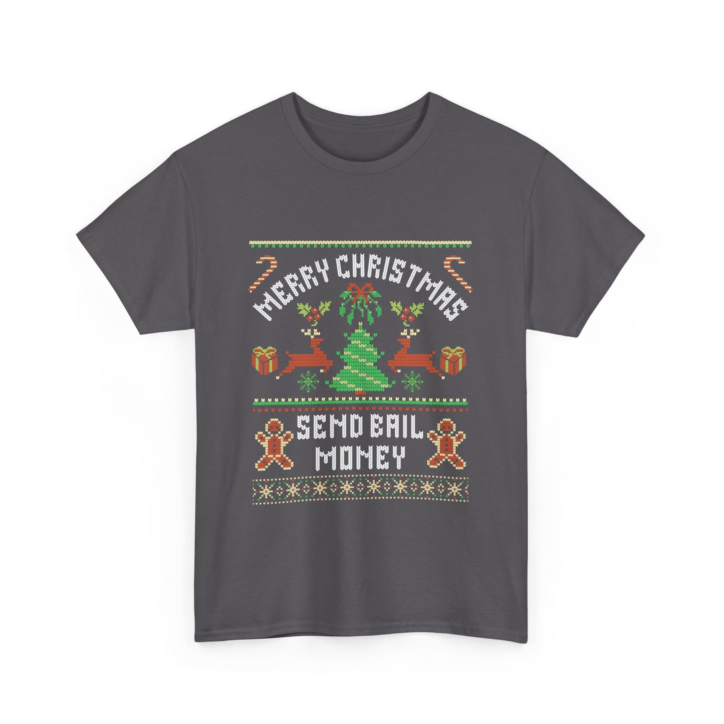 NEW! Merry Christmas Send Bail Unisex Heavy Cotton Tee