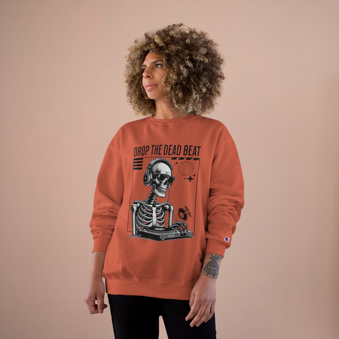 Halloween Drop The Dead Beat Champion Sweatshirt