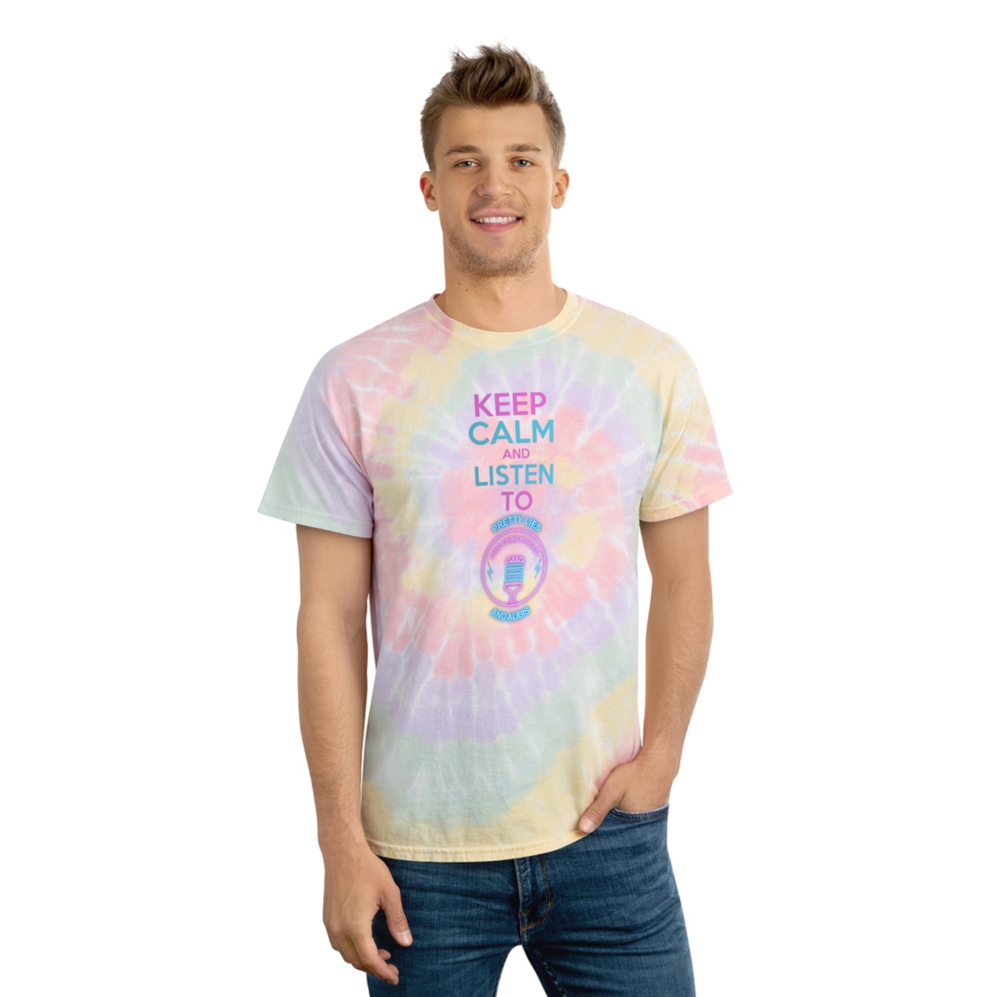 Keep Calm Tie-Dye Tee, Spiral