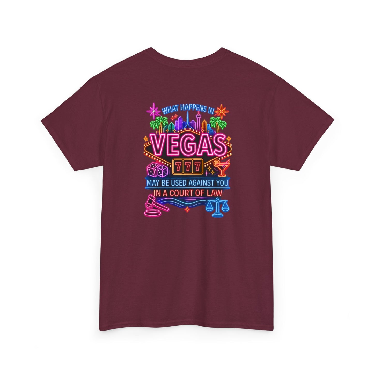 What Happens In Vegas Neon Graphic Tee  Crime Con 26'