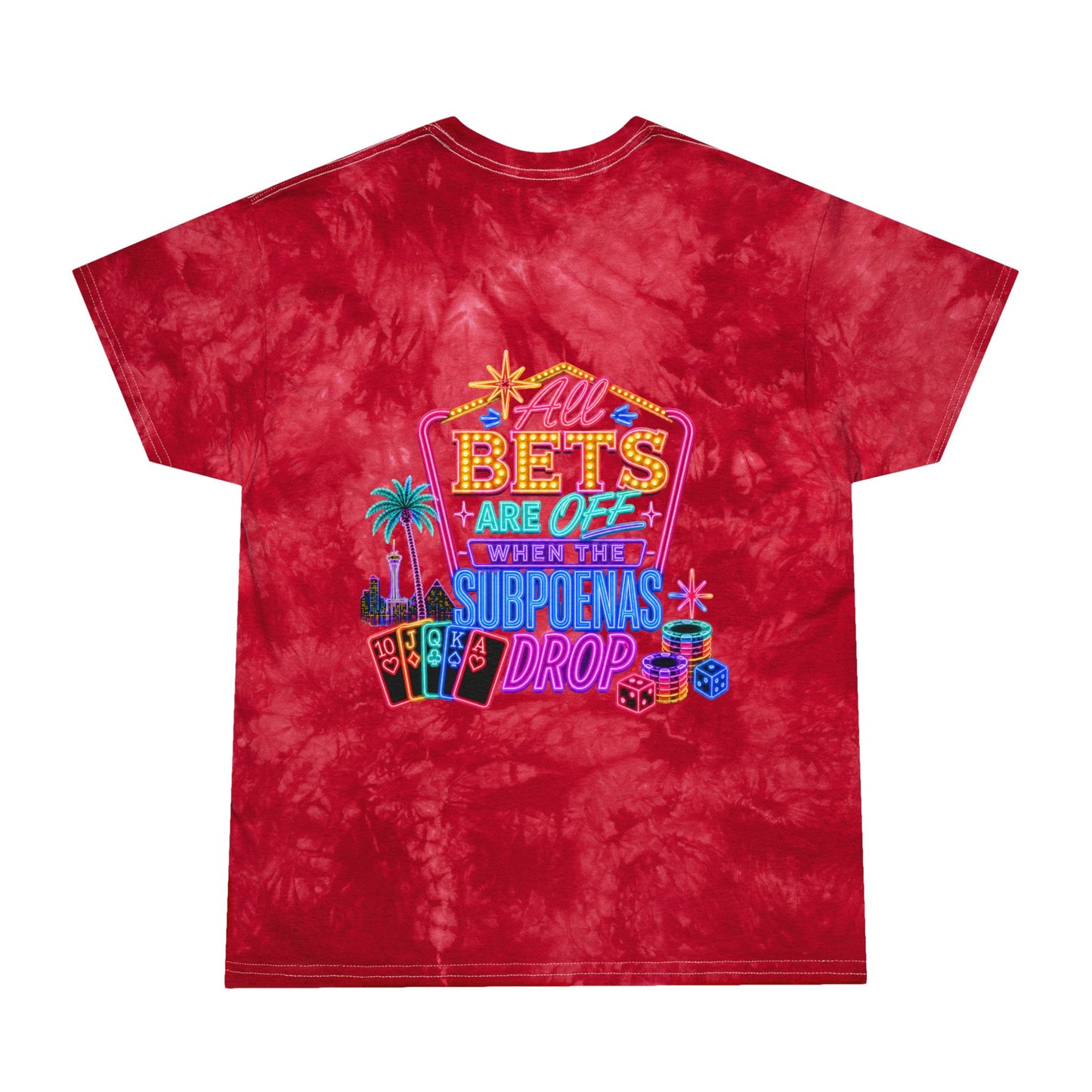 Tie-Dye Tee — "All Bets Are Off" Crime Con 26'