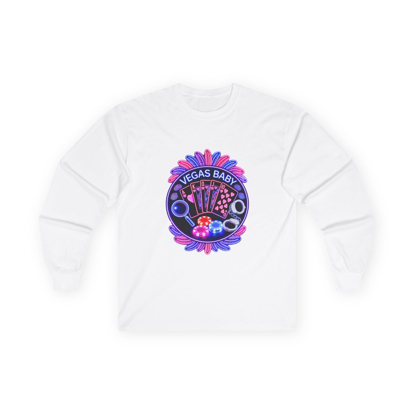 Vegas Baby Long Sleeve Tee — (No Logo)